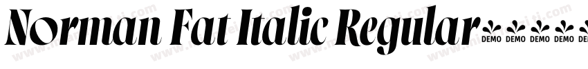 Norman Fat Italic Regular字体转换